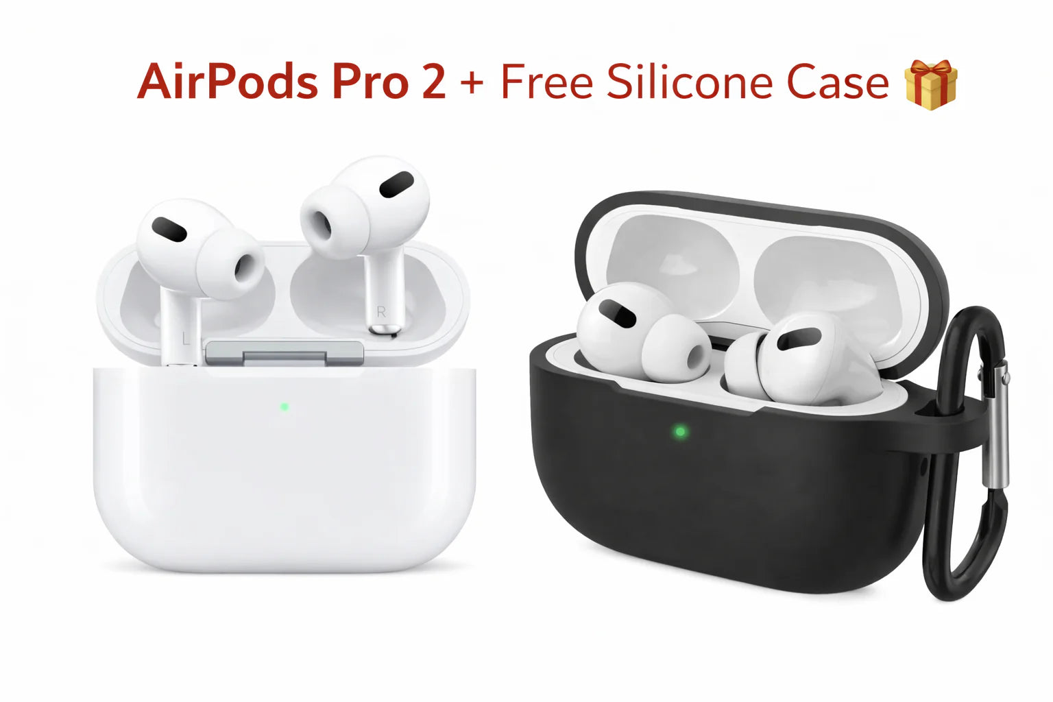 AIRPODS PRO 2 + AIRPODS SILLICONE COVER + 4-IN-1 DATA CABLE